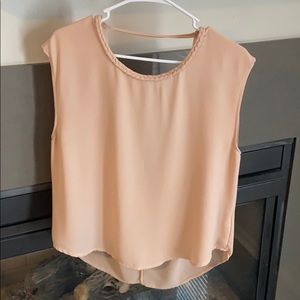 Pink Open Back Blouse